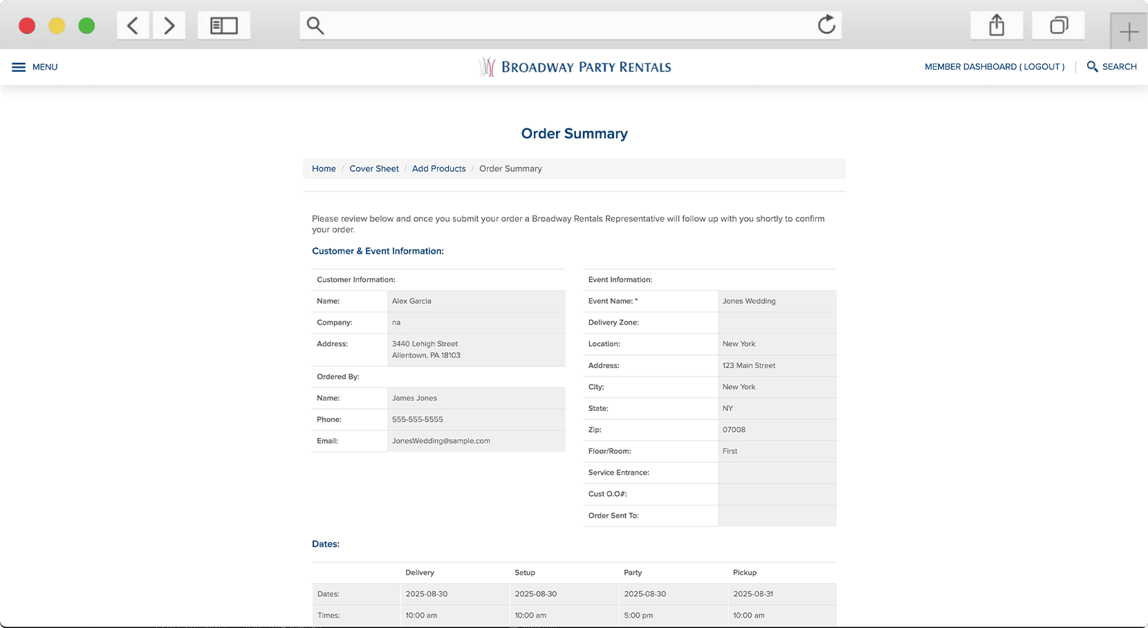 Order Form